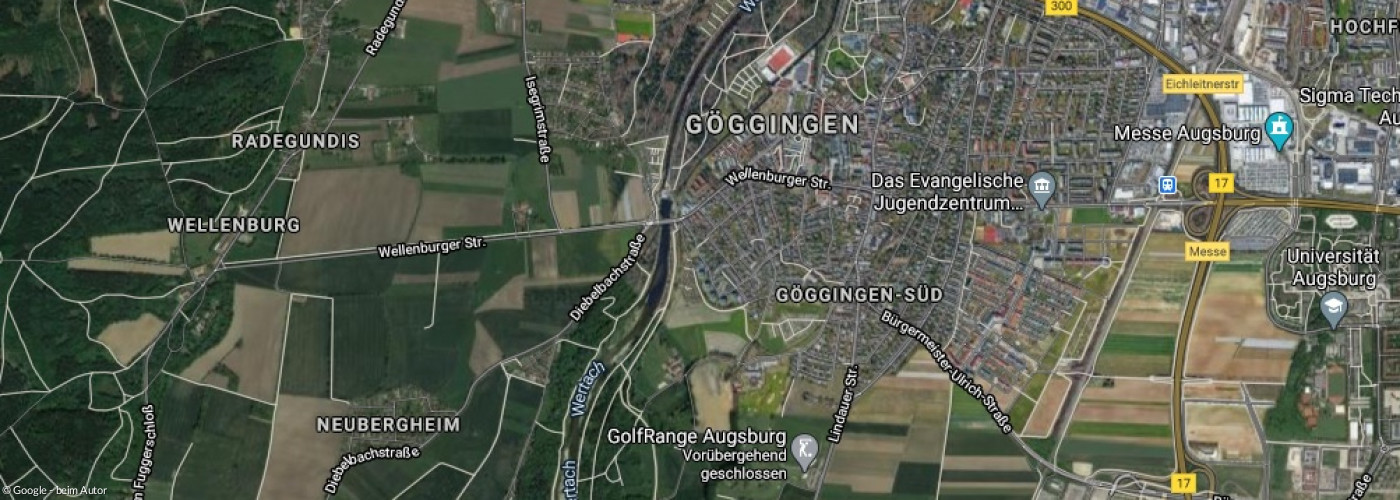 Luftbild Göggingen - Bergheim - Inningen - Leitershofen