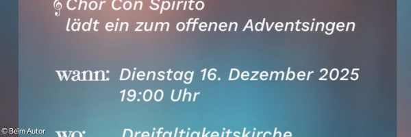Offenes Adventssingen
