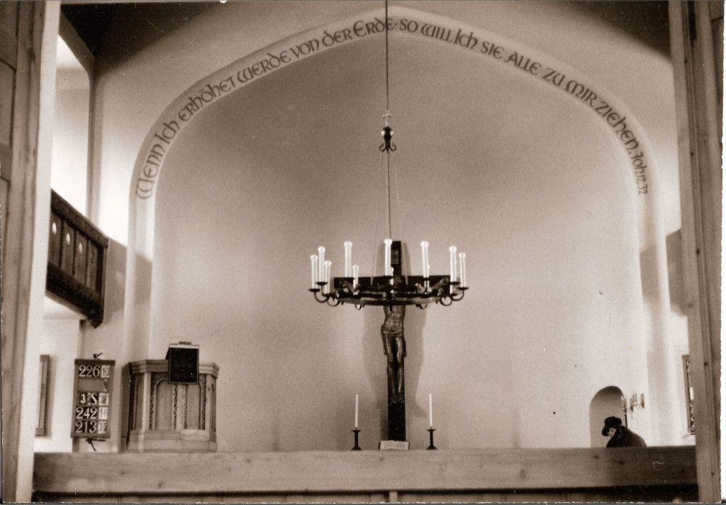 Altarraum 1962 - mit goldenem Jesus - Bild 2