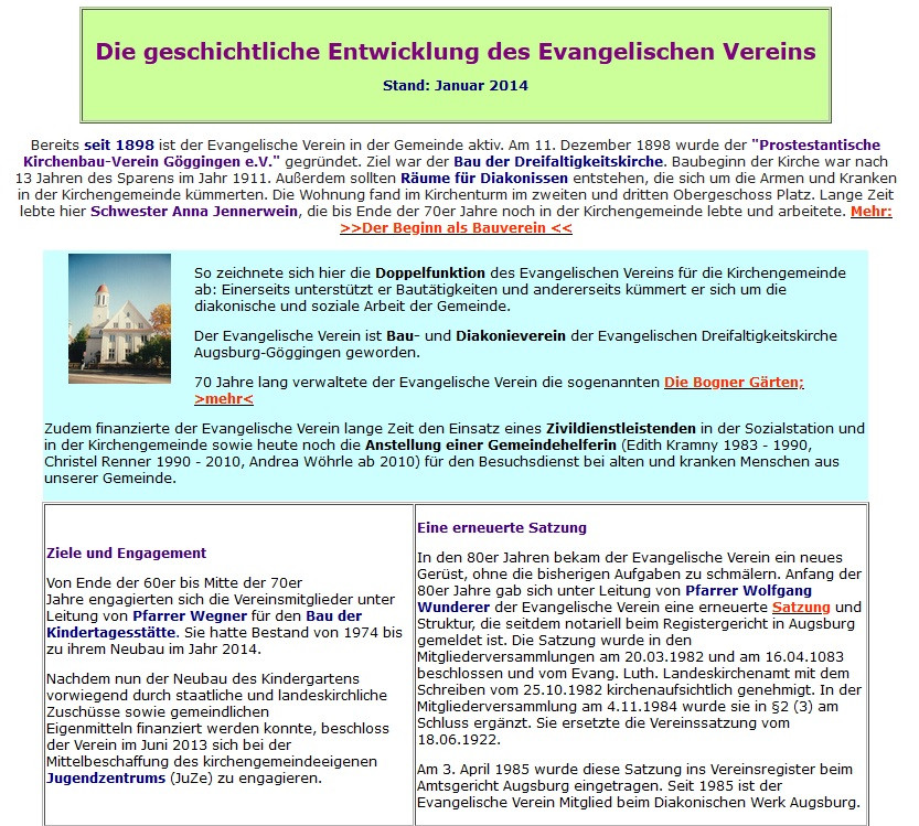 Homepage des Evangelischen Vereins - 2013 - Seite 1