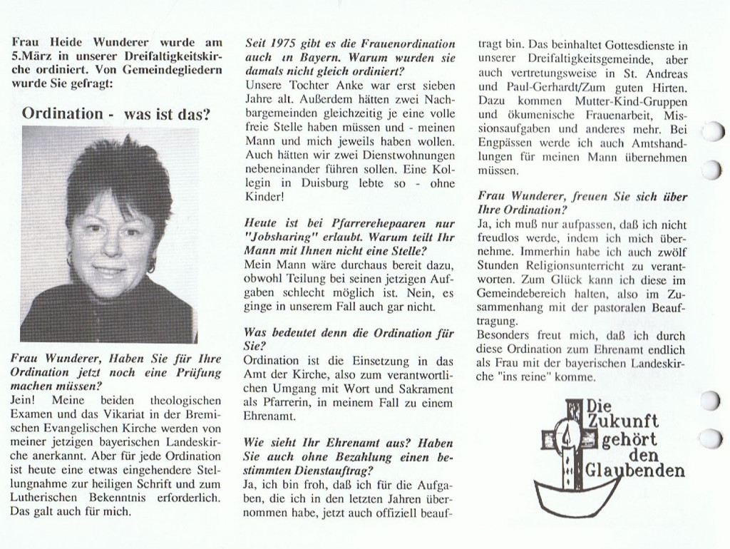 Gemeindezeitung Ostern 1989