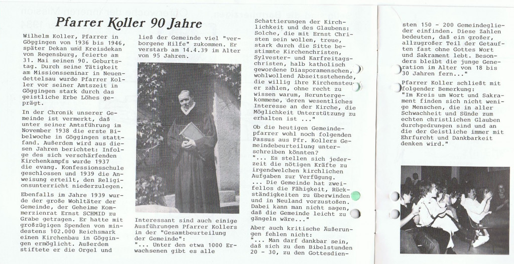 Gemeindezeitung Erntedank 1984