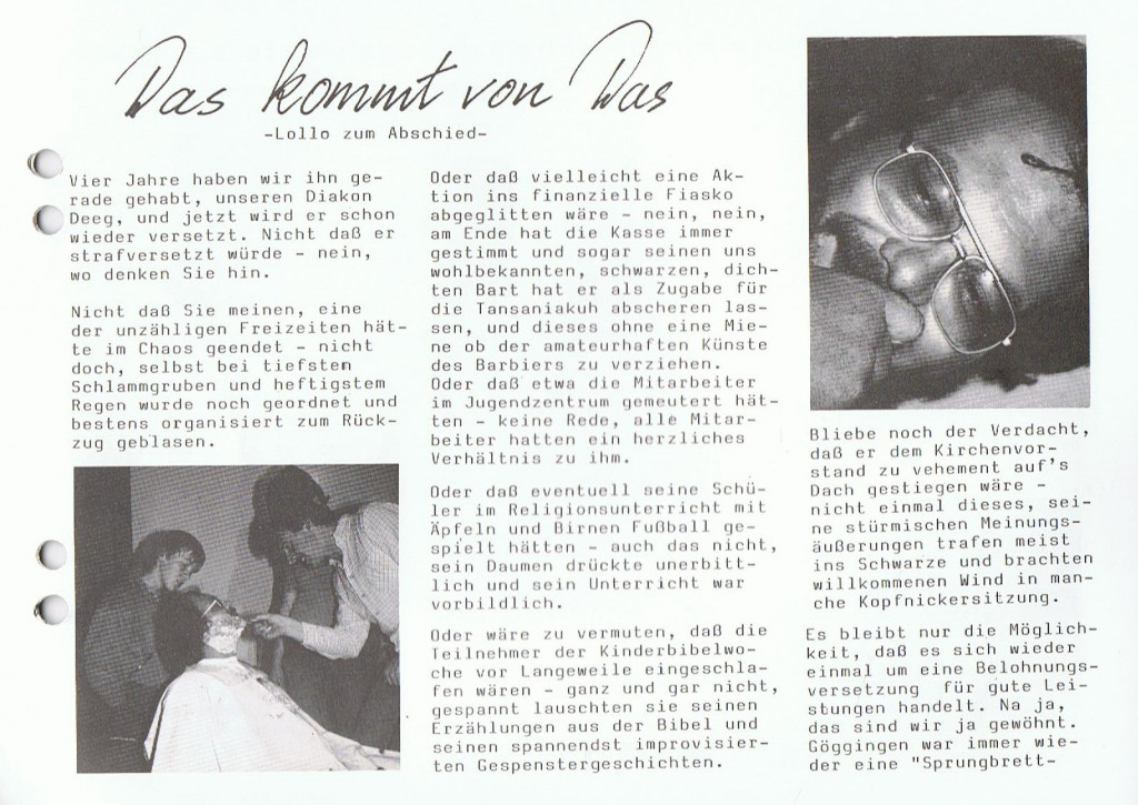 Gemeindezeitung Herbst 1985