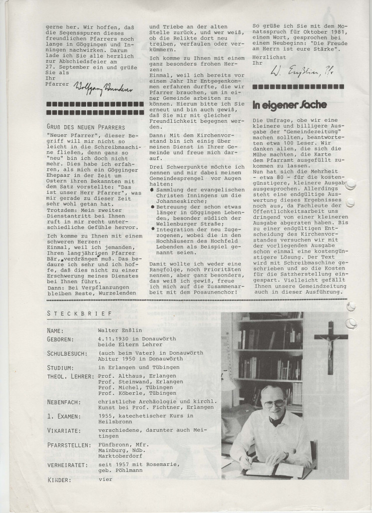 Gemeindezeitung September 1981 - Seite 2