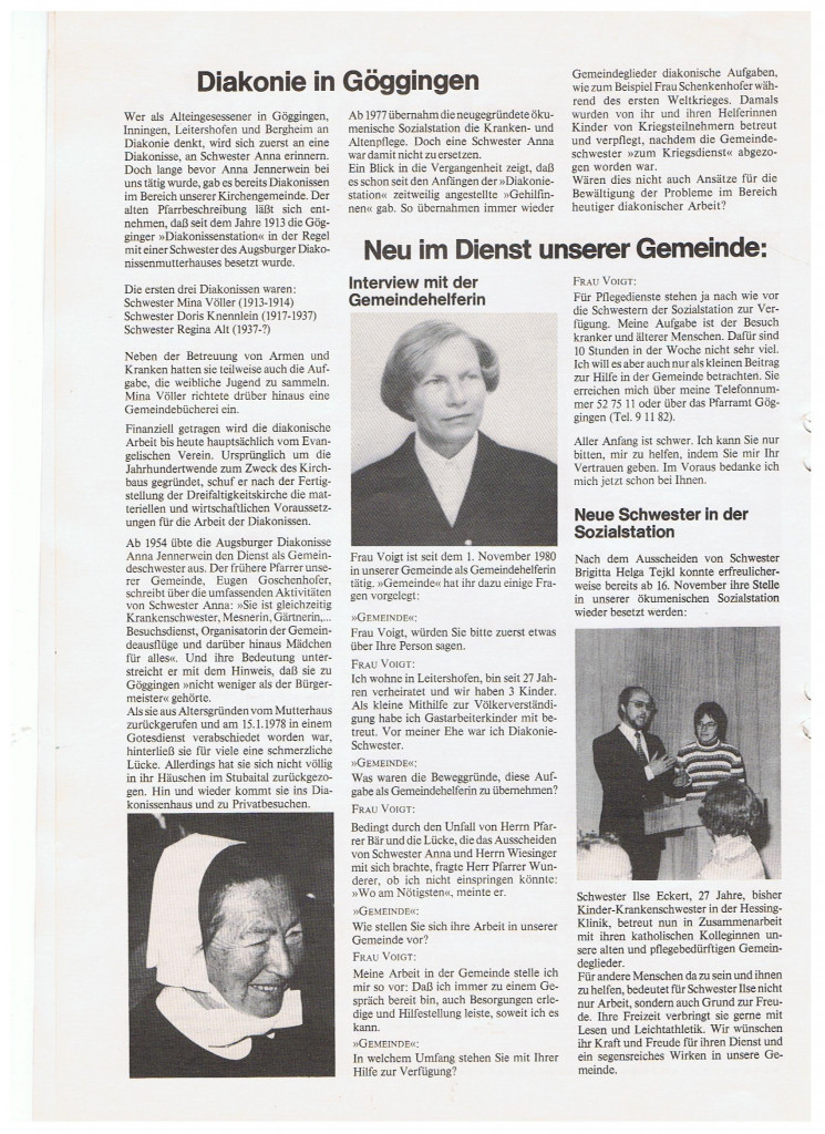 Gemeindezeitung Weihnachten 1980