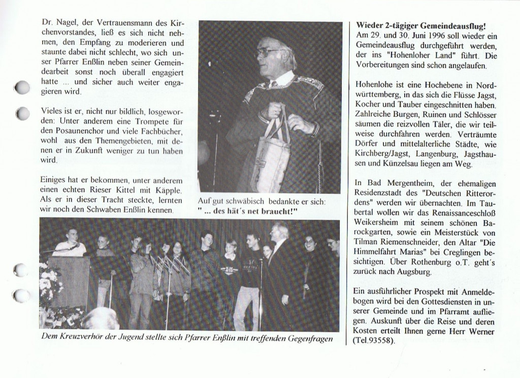 Gemeindebrief Weihnachten 1995