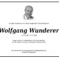 Trauer Nachruf Wolfgang Wunderer