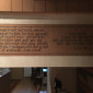 Inschrift auf der Orgel