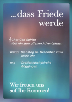 Offenes Adventssingen