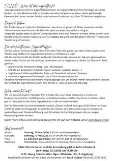 Fahrt nach Taize Beschreibung 