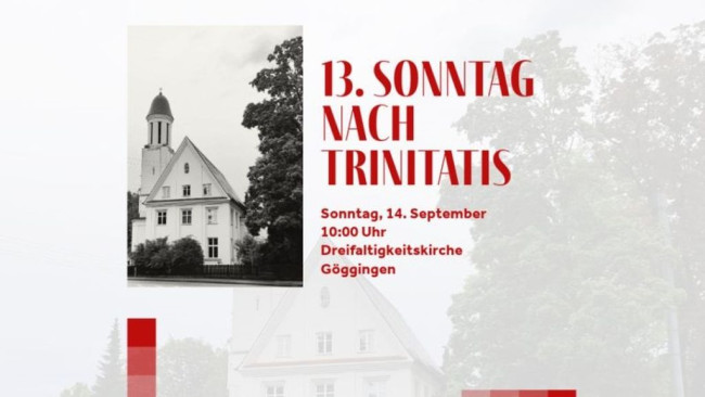 13. Sonntag nach Trinitatis